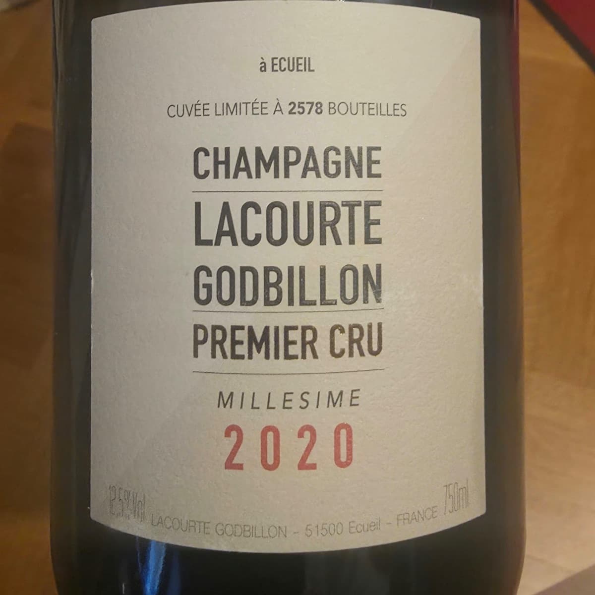 Lacourte-Godbillon Millésime 2020