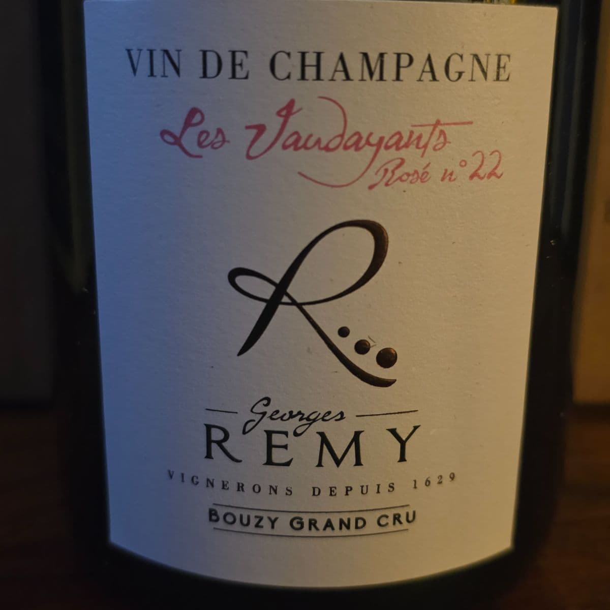 Georges Remy Les Vaudayants Rosé No. 22